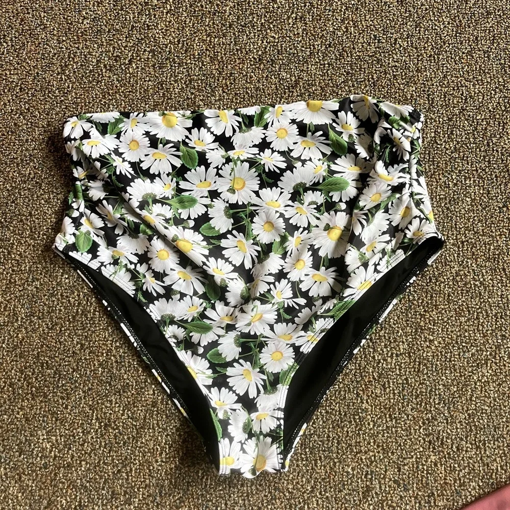 Floral Swim Suit Bottom - Picture 1 of 3